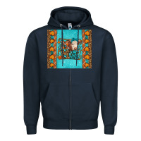 Navy Western Fall Cow Mama Zipper Hoodie - LillyAllenDesigns