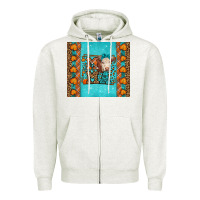 Oatmeal Heather Western Fall Cow Mama Zipper Hoodie - LillyAllenDesigns