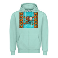 Seafoam Western Fall Cow Mama Zipper Hoodie - LillyAllenDesigns