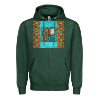 Sports Green Western Fall Cow Mama Zipper Hoodie - LillyAllenDesigns