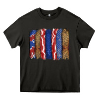 Asphalt 4th of July brushstroke Heavy Core Tee - CowGirlArtShop