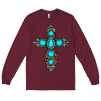 Burgundy gemstone leopard cross Long Sleeve Tee - JahusDesignShop