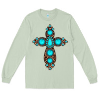 Matcha gemstone leopard cross Long Sleeve Tee - JahusDesignShop