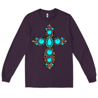 Plum gemstone leopard cross Long Sleeve Tee - JahusDesignShop