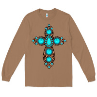 Toasted Coconut gemstone leopard cross Long Sleeve Tee - JahusDesignShop