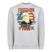 Heather Grey freedom born free tour 1776 Heavyweight Sweatshirt - MaliasSmallBusiness