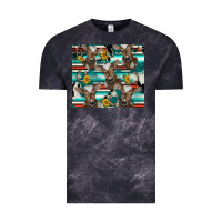 Cloud Black western horseshoe sunflower brown cow Vintage Tee - BarkalooDesign