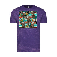Cloud Purple western horseshoe sunflower brown cow Vintage Tee - BarkalooDesign