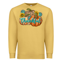 Antique Gold Thankful Premium Sweatshirt - texasbilliewilder