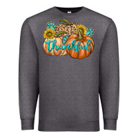 Charcoal Heather Thankful Premium Sweatshirt - texasbilliewilder