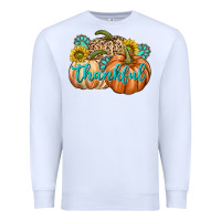 White Thankful Premium Sweatshirt - texasbilliewilder