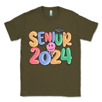 Army Green senior 2024 Classic Tee - MaliasSmallBusiness