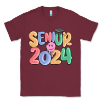 Burgundy senior 2024 Classic Tee - MaliasSmallBusiness