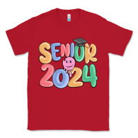 Red senior 2024 Classic Tee - MaliasSmallBusiness