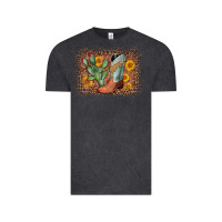 Vintage Black cowboy boots cactus leopard Vintage Tee - AdoDesignShop