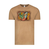 Vintage Camel cowboy boots cactus leopard Vintage Tee - AdoDesignShop