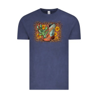 Vintage Denim cowboy boots cactus leopard Vintage Tee - AdoDesignShop