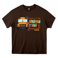 Chocolate Brown captain of struggle bus busdriver Heavy Core Tee - CowhideDigitalArt