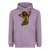 Lavender black woman Heavyweight Hoodie - NancyCooperArtShop