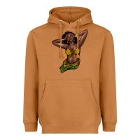 Meerkat black woman Heavyweight Hoodie - NancyCooperArtShop