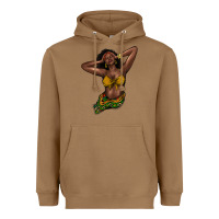 Toasted Coconut black woman Heavyweight Hoodie - NancyCooperArtShop