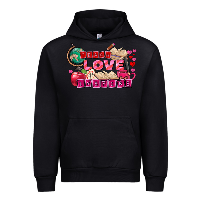 Valentine's Day Teach Love Inspire Urban Hoodie by FaDigitalArtStudio | Teevron
