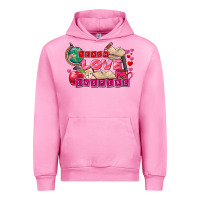 Fuchsia Pink Valentine's Day teach love inspire Urban Hoodie - FaDigitalArtStudio