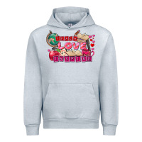 Heather Grey Valentine's Day teach love inspire Urban Hoodie - FaDigitalArtStudio