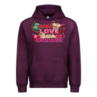 Mauve Wine Valentine's Day teach love inspire Urban Hoodie - FaDigitalArtStudio