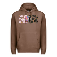 Chestnut gothic girl and colorful girl best friends with Premium Hoodie - TumblerDesignByShophia