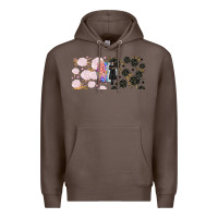 Coffee gothic girl and colorful girl best friends with Premium Hoodie - TumblerDesignByShophia