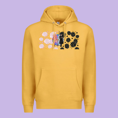 Gothic Girl And Colorful Girl Best Friends With Premium Hoodie Designed By Tumblerdesignbyshophia