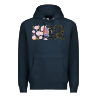 Navy gothic girl and colorful girl best friends with Premium Hoodie - TumblerDesignByShophia
