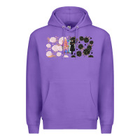 Purple gothic girl and colorful girl best friends with Premium Hoodie - TumblerDesignByShophia