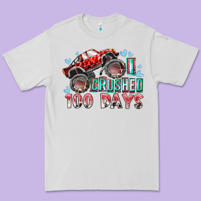 I Crushed 100 Days Premium Tee Designed By Racoondesign