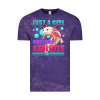 Cloud Purple just a girl who loves axolotls Vintage Tee - Jasminsmagicworld