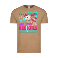 Just A Girl Who Loves Axolotls Vintage Tee | Teevron