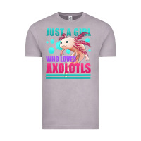 Vintage Zinc just a girl who loves axolotls Vintage Tee - Jasminsmagicworld