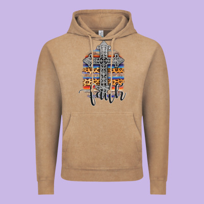 Western Faith Vintage Hoodie Designed By Adodesignshop