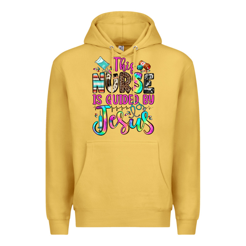This Nurse Is Guided By Jesus Premium Hoodie by JahusDesignShop | Teevron
