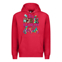 Cardinal this nurse is guided by jesus Premium Hoodie - JahusDesignShop
