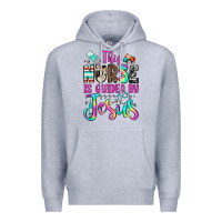 Heather Grey this nurse is guided by jesus Premium Hoodie - JahusDesignShop