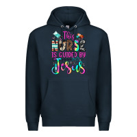 Navy this nurse is guided by jesus Premium Hoodie - JahusDesignShop