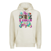 Oatmeal Heather this nurse is guided by jesus Premium Hoodie - JahusDesignShop