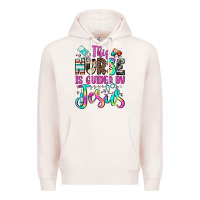 Pale Pink this nurse is guided by jesus Premium Hoodie - JahusDesignShop