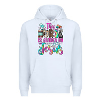 White this nurse is guided by jesus Premium Hoodie - JahusDesignShop