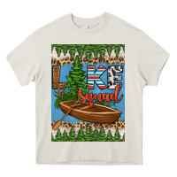 Cream lake squad air freshener Heavy Core Tee - HRA Design Shop