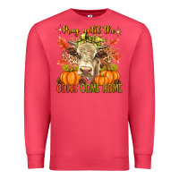 Cardinal Pray Till The Cows Come Home Premium Sweatshirt - texasbilliewilder