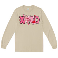 Mushroom xoxo disco heart valentine's day Long Sleeve Tee - MaliasSmallBusiness