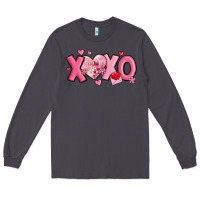 Smoke xoxo disco heart valentine's day Long Sleeve Tee - MaliasSmallBusiness